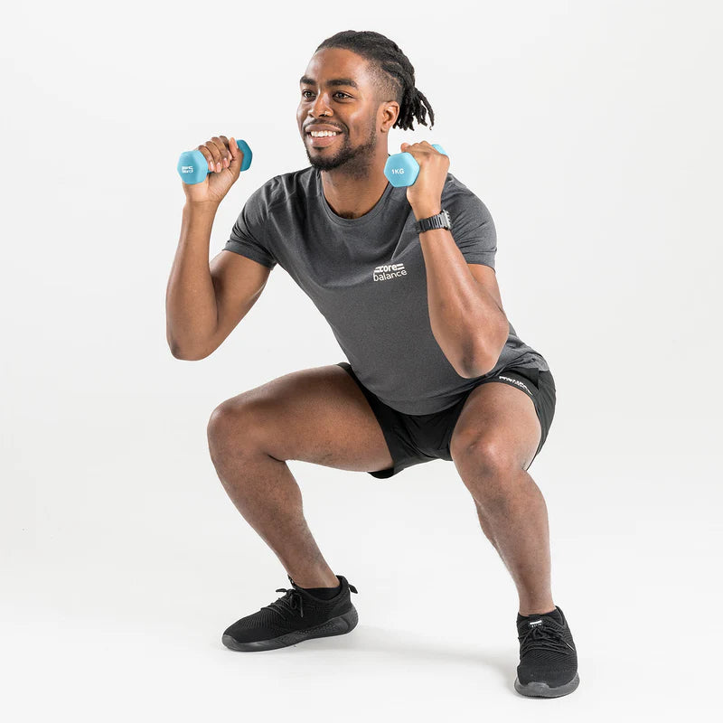Hex Neoprene Dumbbells Pair (1kg to 10kg)