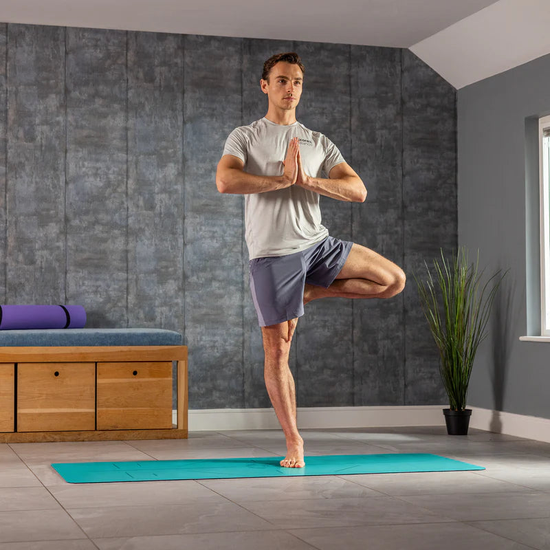 Rubber Alignment Yoga Mat