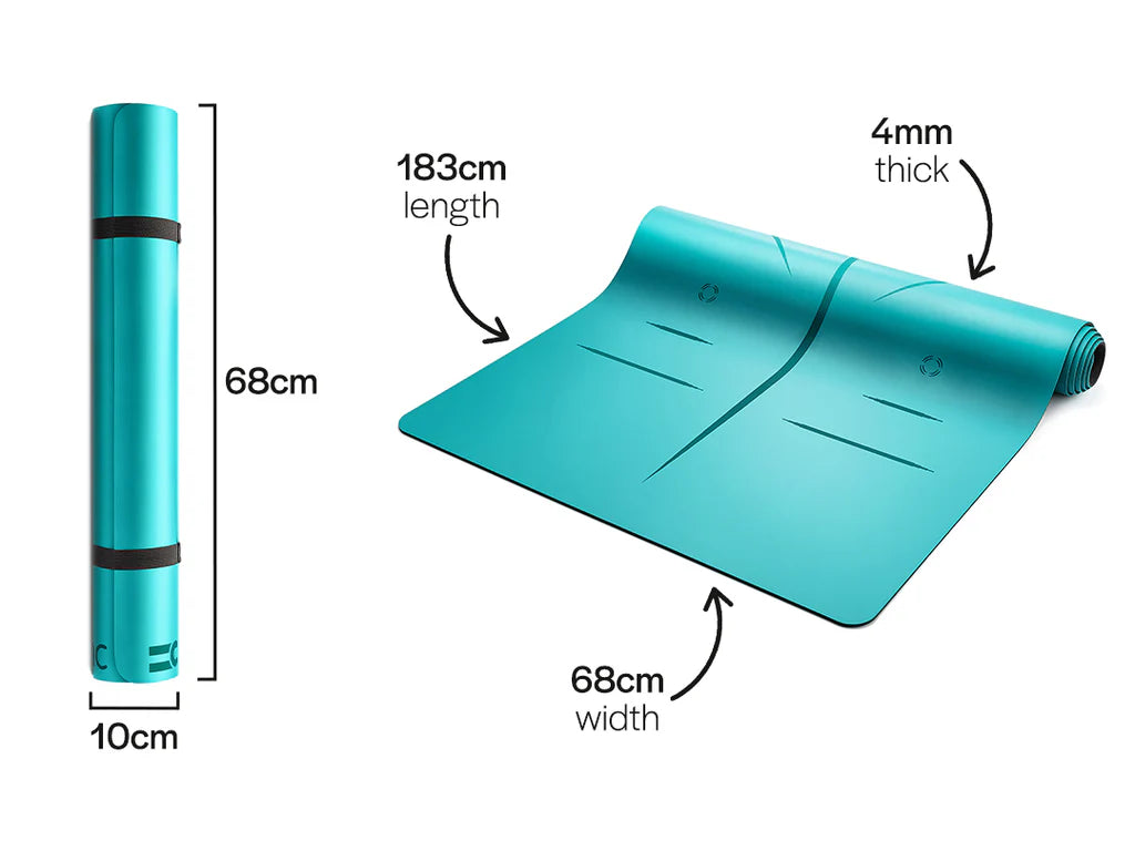 Rubber Alignment Yoga Mat